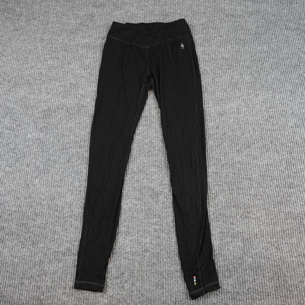 Smartwool Leggings Womens XS Black Merino Wool Thermal Base Layer Ankle Stretch